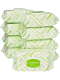 Amazon Elements Baby Wipes, Fresh Scent, 720 Count Flip-Top Packs