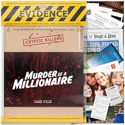 Cryptic Killers Unsolved Murder Mystery Game - Cold Case Files Detective Clues
