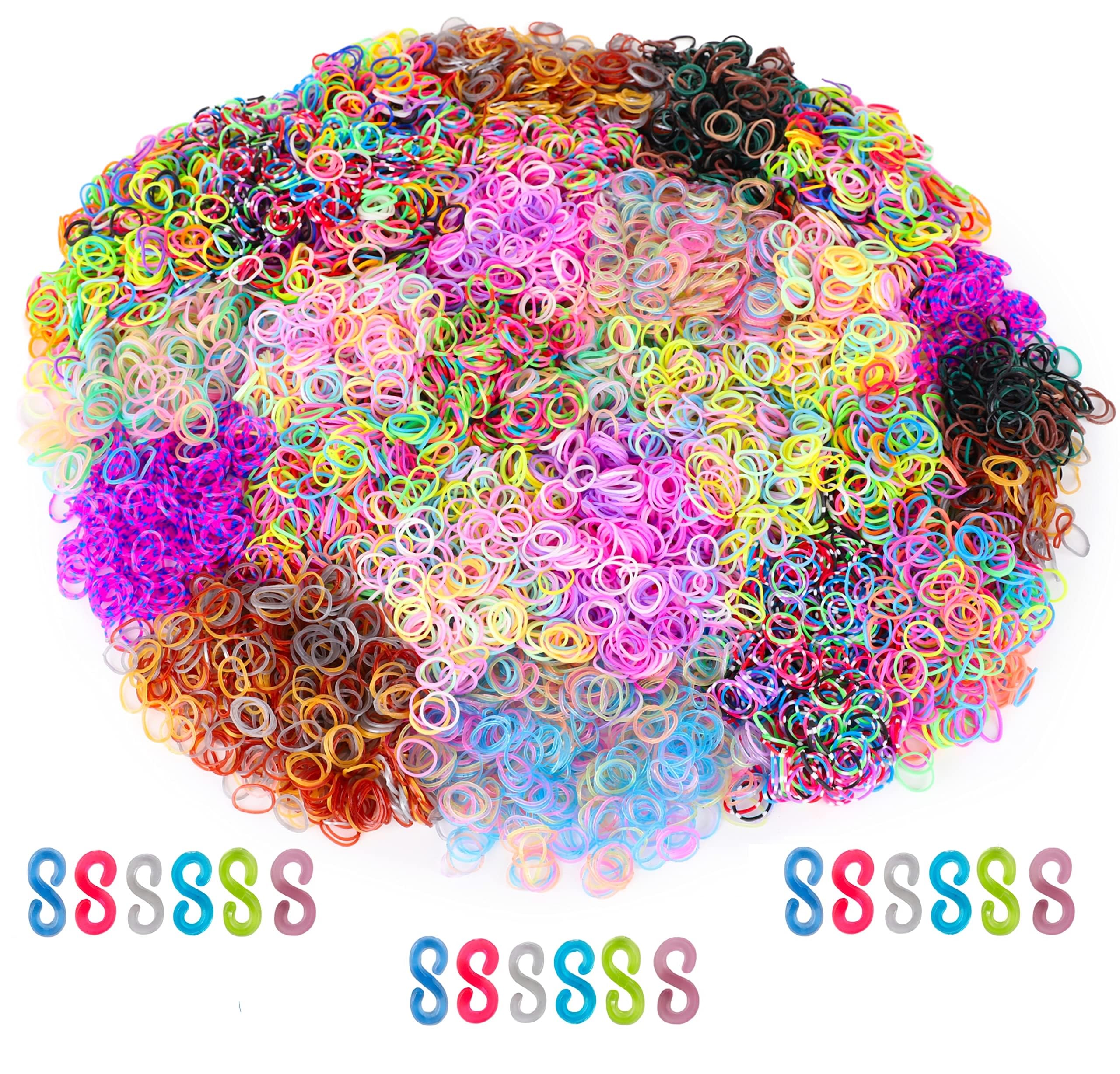 Toylandยฎ 12,000 Mixed Loom Band Refills - 40 Packets of 300 - Assorted Designs