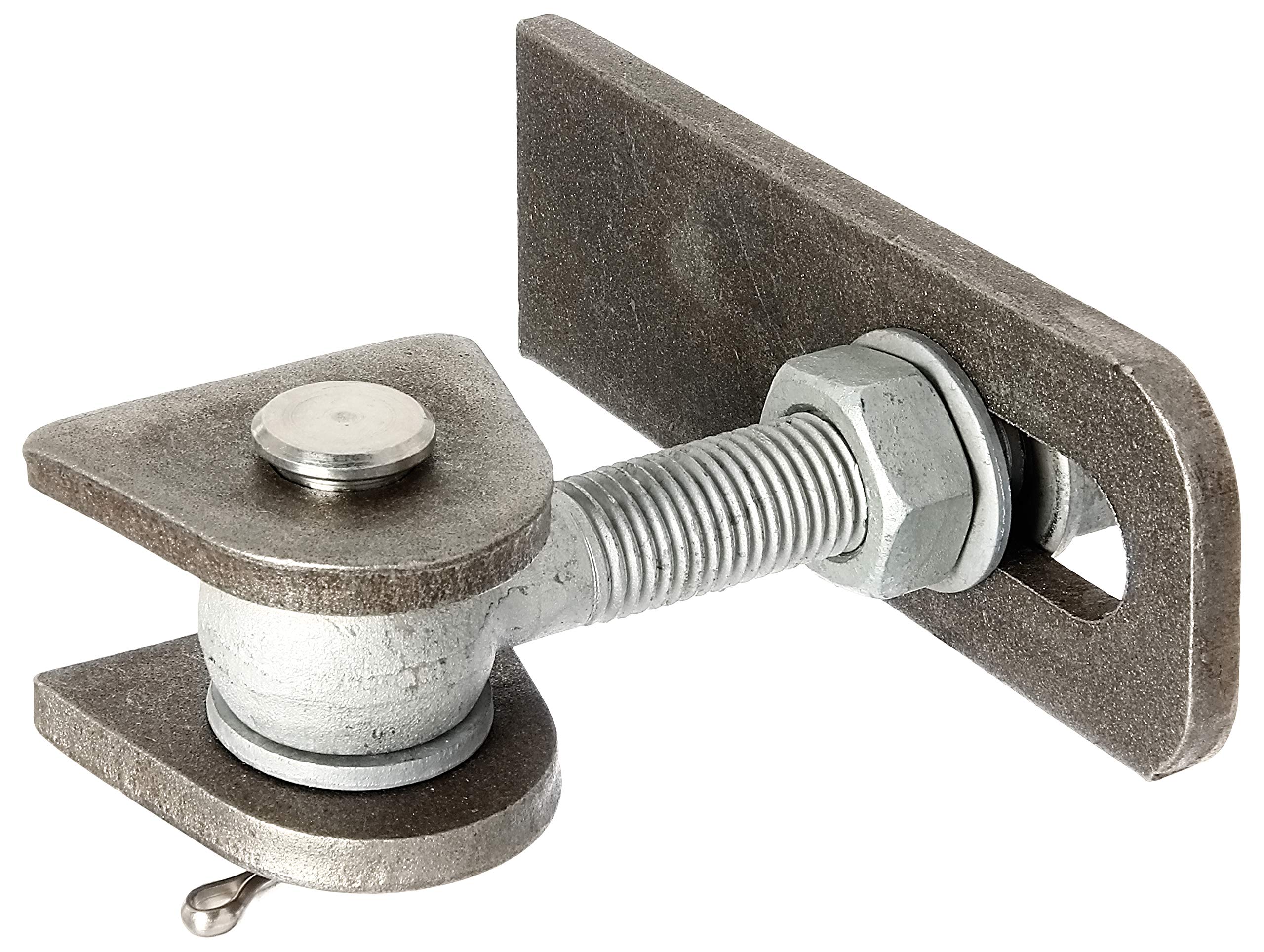 Gah-Alberts M24 411152 Door Hinge 180° Opening Long with Screws/Bolts Hot-Dip Galvanised for Welding
