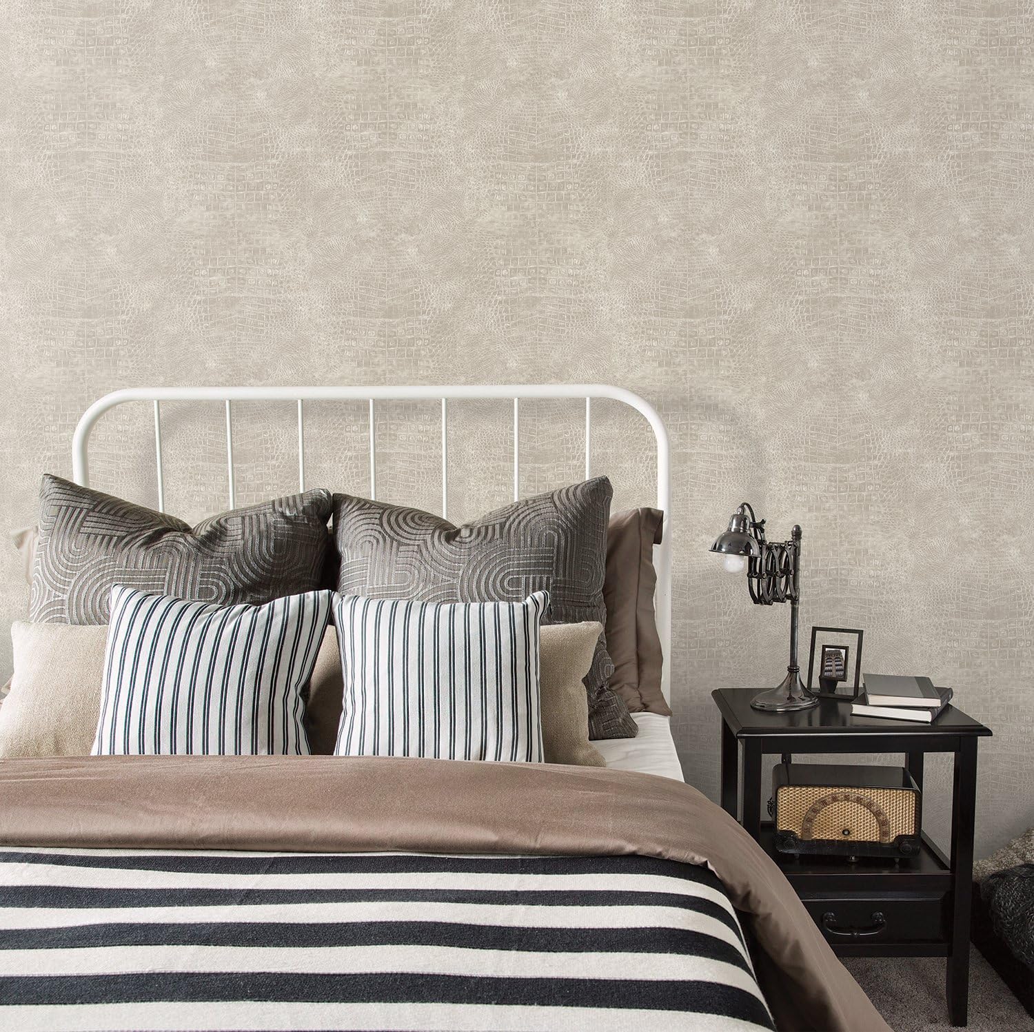 Galerie G67502 Natural FX Wallpaper Roll, Beige - Image 3