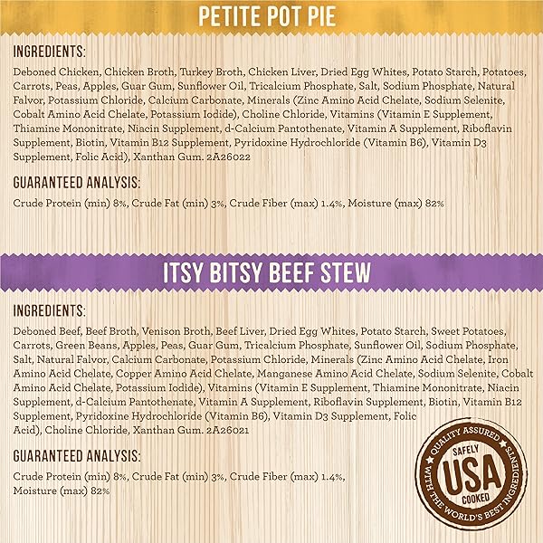 MERRICK LIL’ PLATES GRAIN FREE DINNER DUOS SOFT NATURAL WET SMALL DOG FOOD VARIETY PACK, BEEF AND CHICKEN – (PACK OF 12) 3.5 LB. TUBS