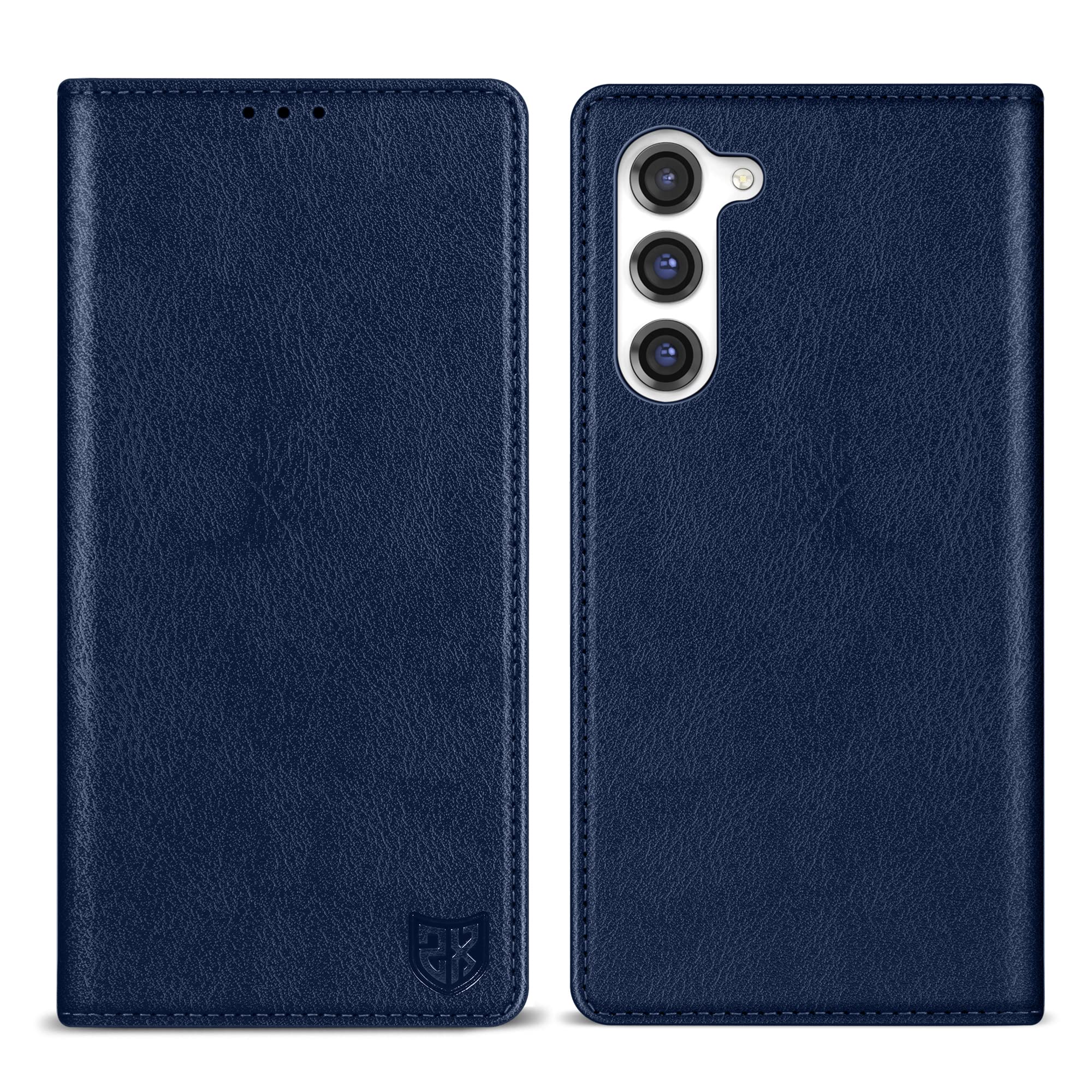 Photo 1 of ZZXX for Samsung Galaxy S23 Wallet Case with [RFID Blocking] Card Slot Stand Strong Magnetic Leather Flip Fold Protective Phone Case for Samsung Galaxy S23 Case Wallet(Blue-6.1 inch)