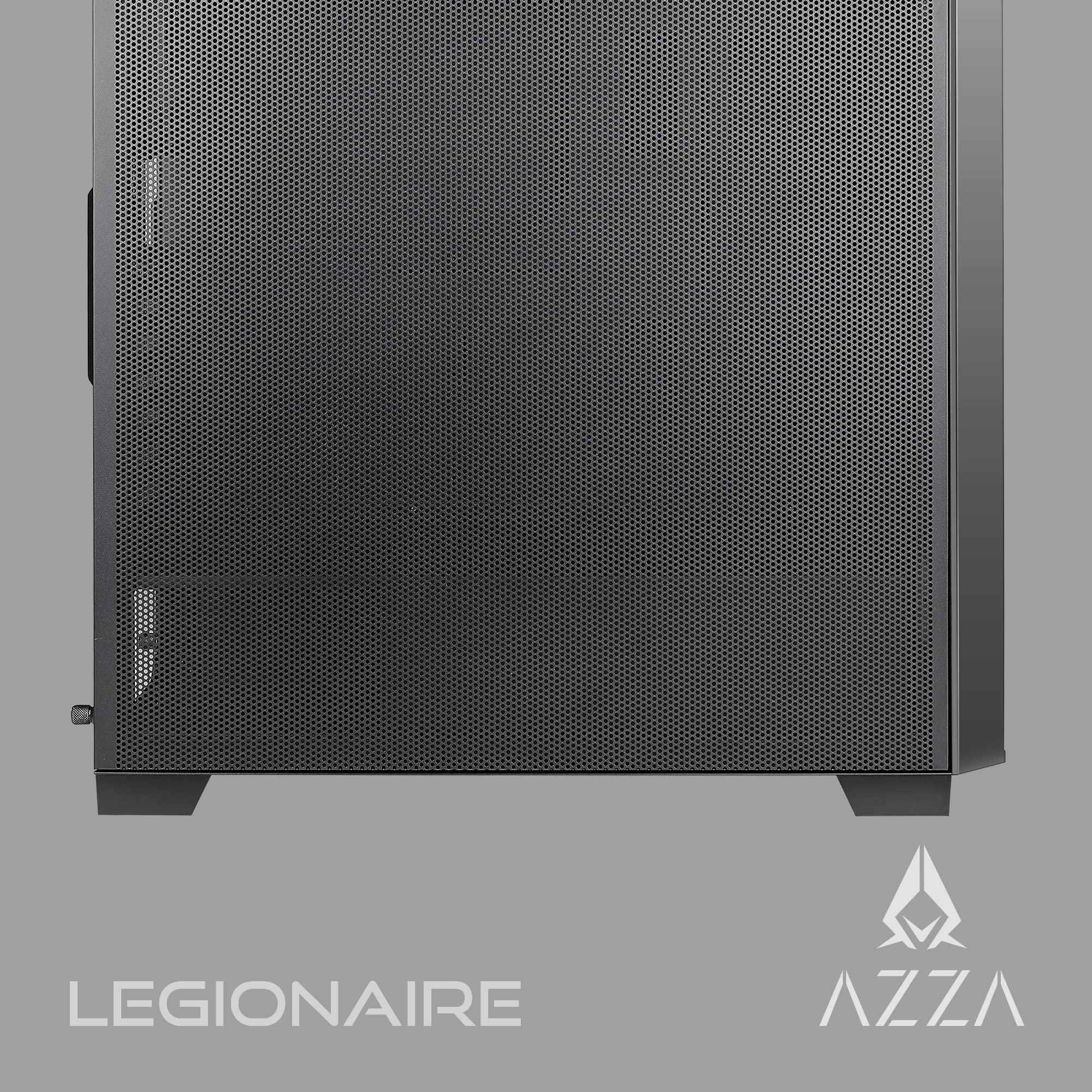 Mua AZZA LEGIONAIRE Black, CSAZ-470, ATX Computer Case, Metal Mesh Side ...