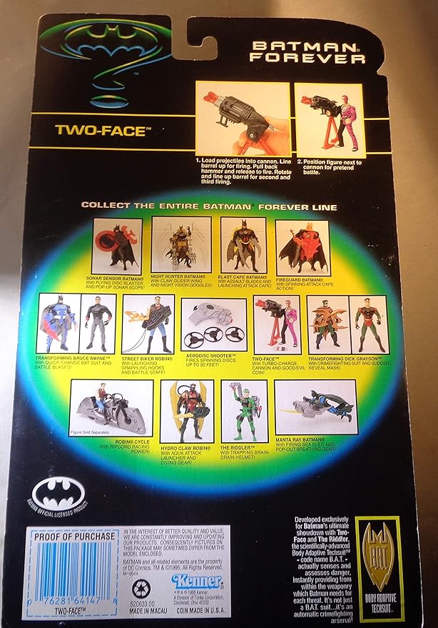 batman forever two face action figure