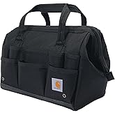 Carhartt Onsite Tool Bag, Durable Water-Resistant, Tool Storage Bag, Heavyweight, 14-Inch 26 Pocket, Black