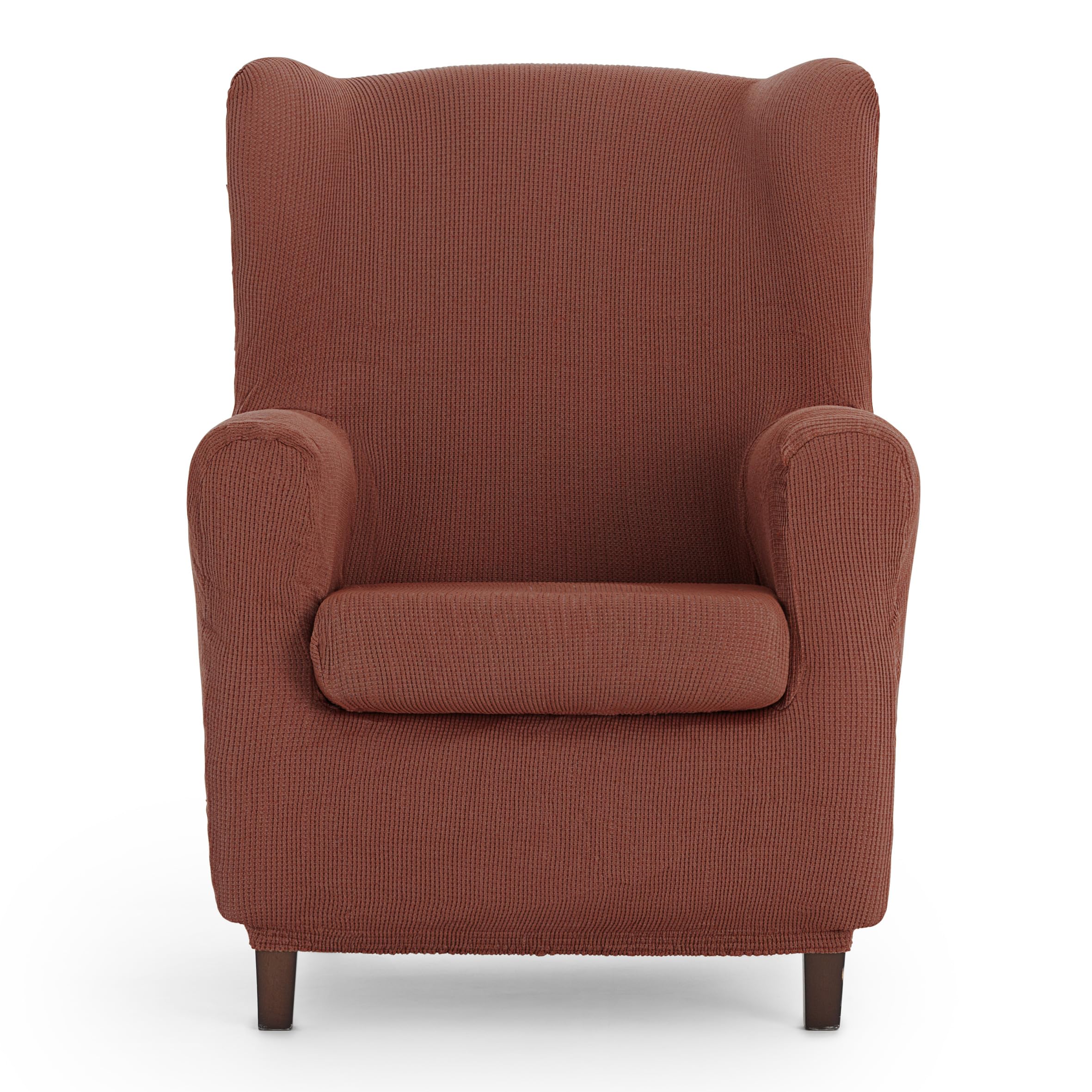 Eysa Ulises elastic wing chair sofa cover colour 09-orange, Polyester-Cotton, 37 x 5 x 29 cm, F815469