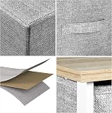 YITAHOME 5-Drawer Chest Organizer Non-Woven Fabric Grey White Metal Frame view 6