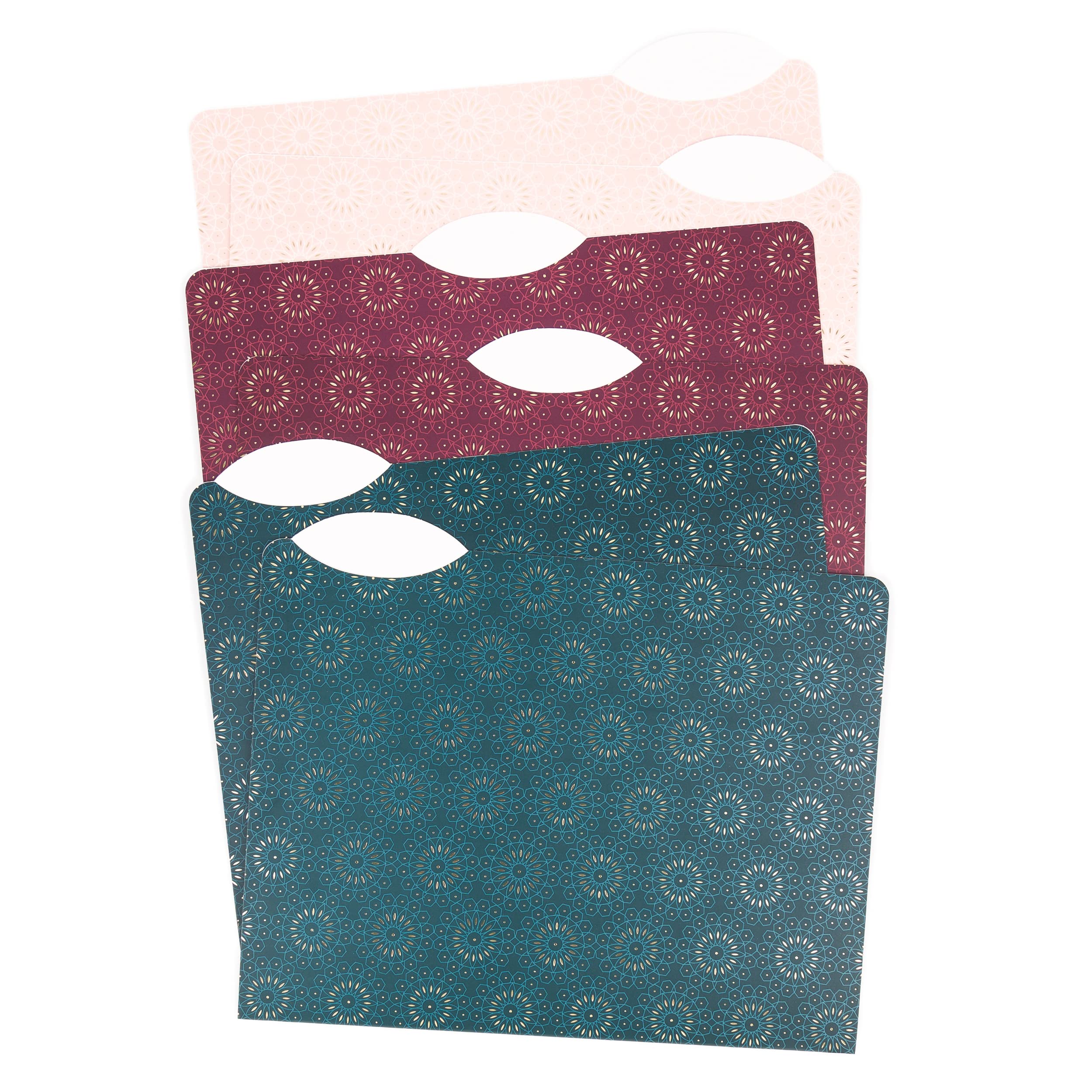 U Brands Fleuri Fashion File Folders, 1/3 Cut, Letter Size, Assorted Colors, 24 Pack