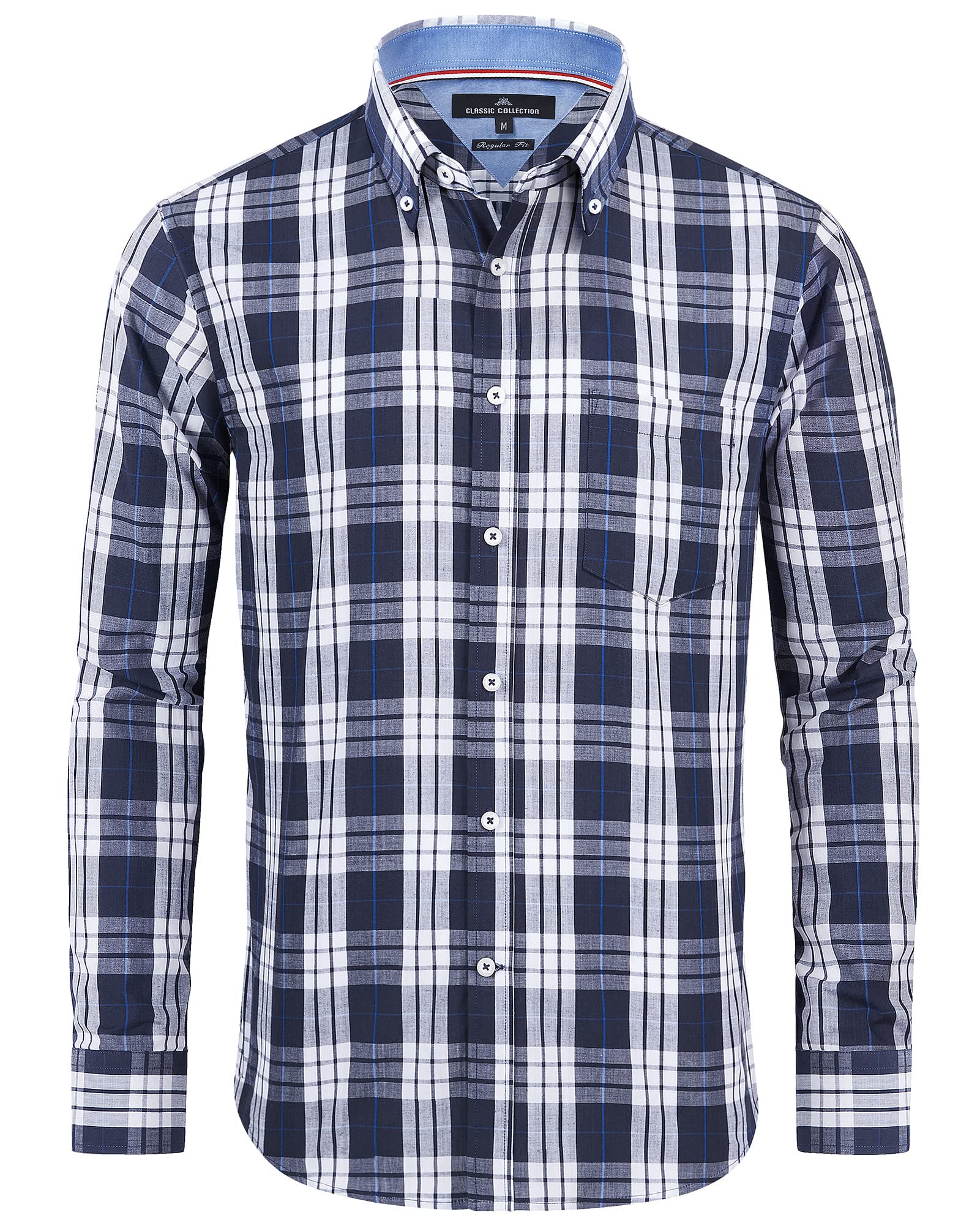 Alimens & Gentle Camicia Casual Uomo – Maniche Corte, Cotone, Stampa Floreale – Colore Blu