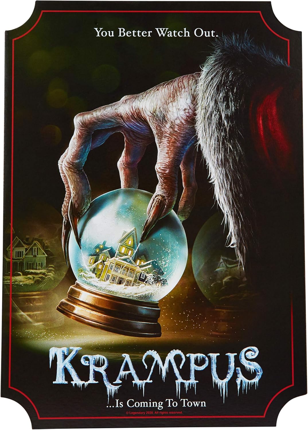 Amazon Com Spirit Halloween Krampus Sign Wall Art