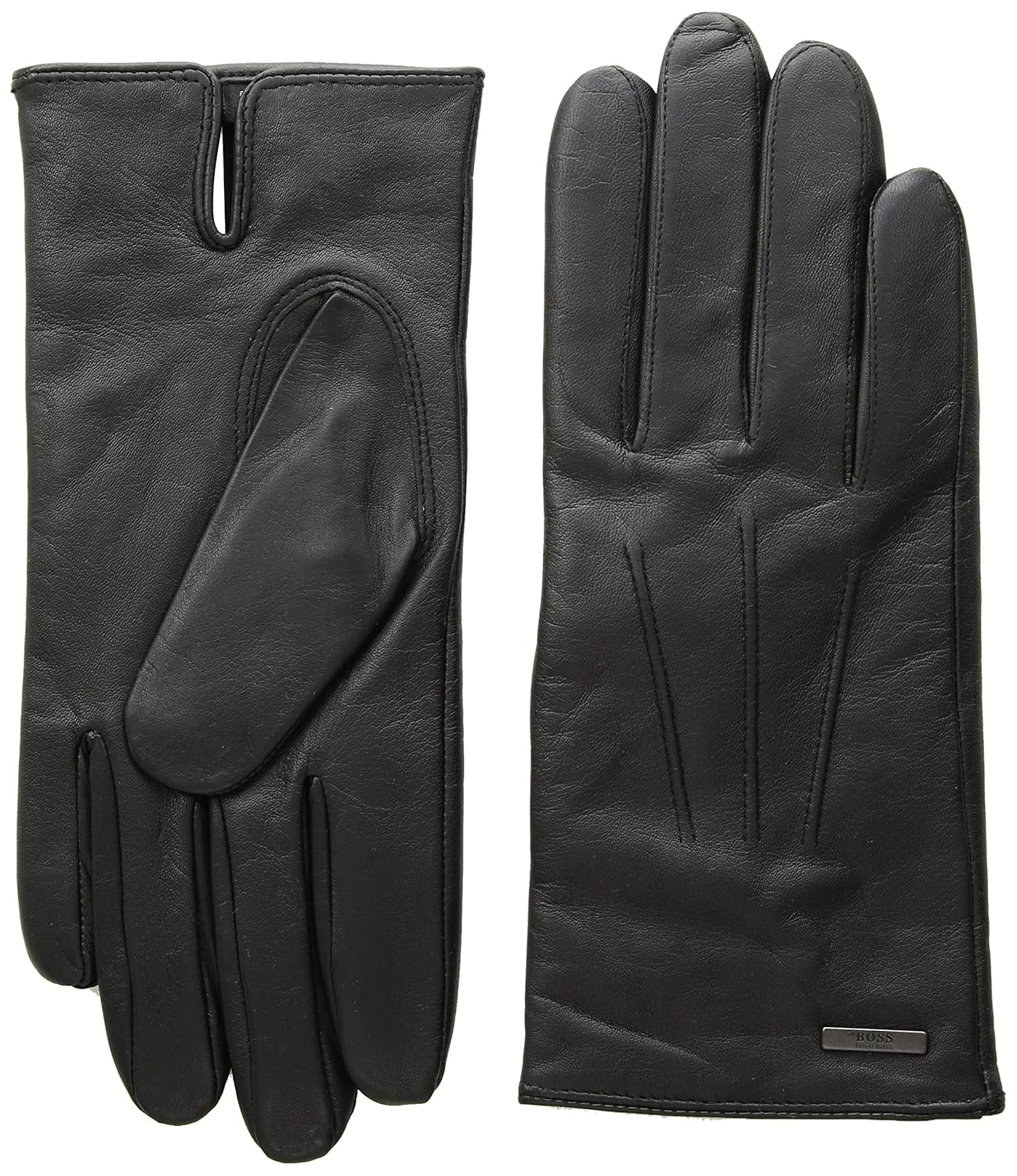 Buy BOSS Hugo Boss Hainz Leather Gloves Black 8.5 at Amazon.in