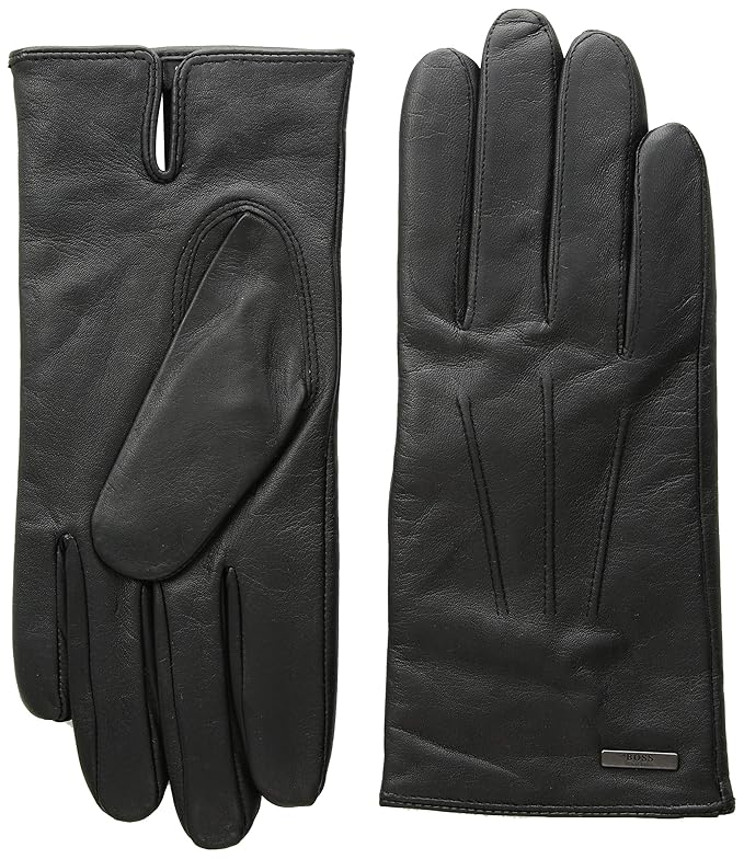 Buy BOSS Hugo Boss Hainz Leather Gloves Black 8.5 at Amazon.in