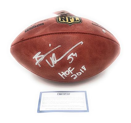 brian urlacher autographed football