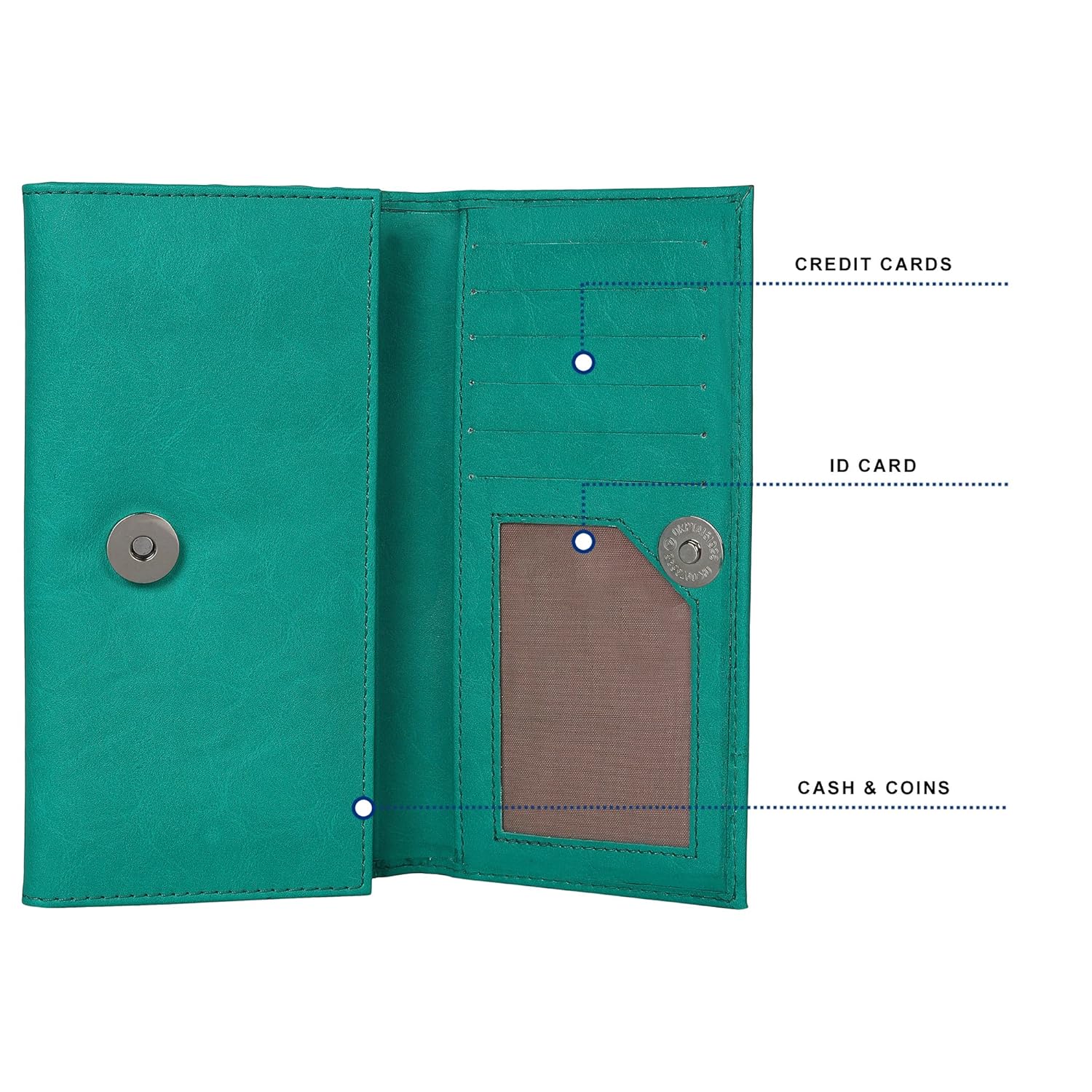 creature casual women's clutch(color-dark cyan||cl-07)