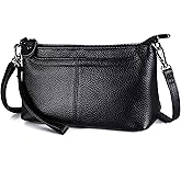 befen Genuine Leather Wristlet Clutch Wallet Purses Small Crossbody Bags for Women with RFID Blocking Card Slots
