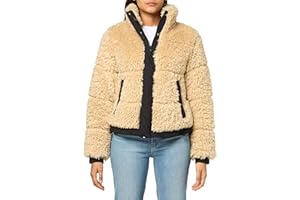 HUGO Womens Shaggy Faux Fur Padded JacketFaux Fur Jacket