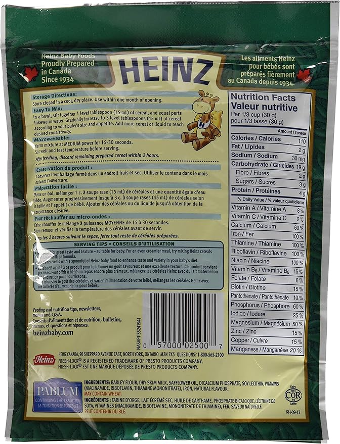 heinz barley cereal