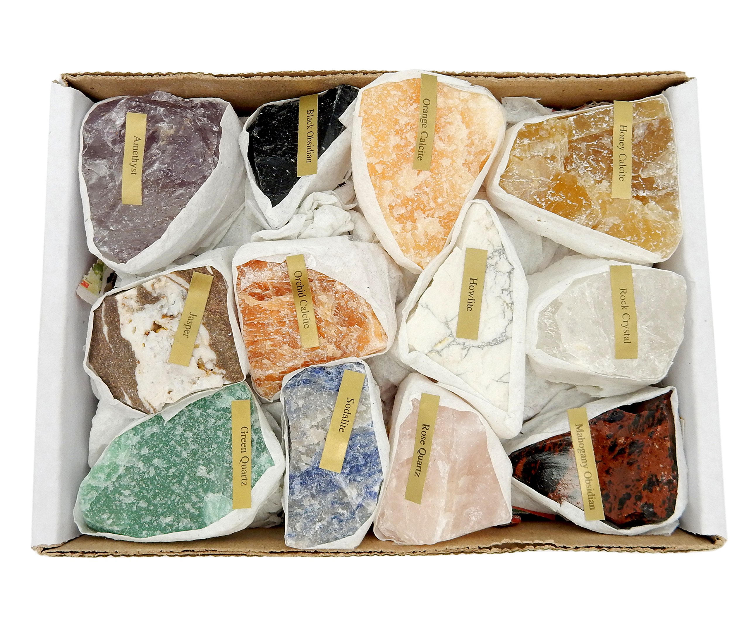 Natural Gemstone Mix 1.52 lbs Full Box Approx. 1015 Pieces Mixed