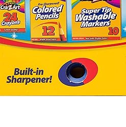 Cra-Z-Art 96ct Crayons in Flip-Top Box with Sharpener