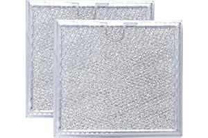 BUBOSPER Grease Filter for GE Microwave JVM7195SK1SS, JVM7195SK2SS, JVM7195SK3SS, JVM7195SK4SS, PVM9179SK4SS, JVM7195SF1SS, JVM7195FL1DS, PVM9179SK2SS, PVM9215SK3SS Oven Vent Filter Replacement.(2Pack)