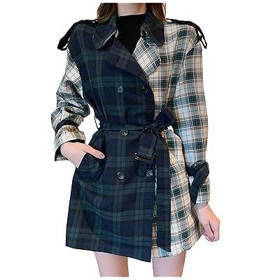 Double Breasted Green Trench Coat with Belt for Kuwait Ubuy