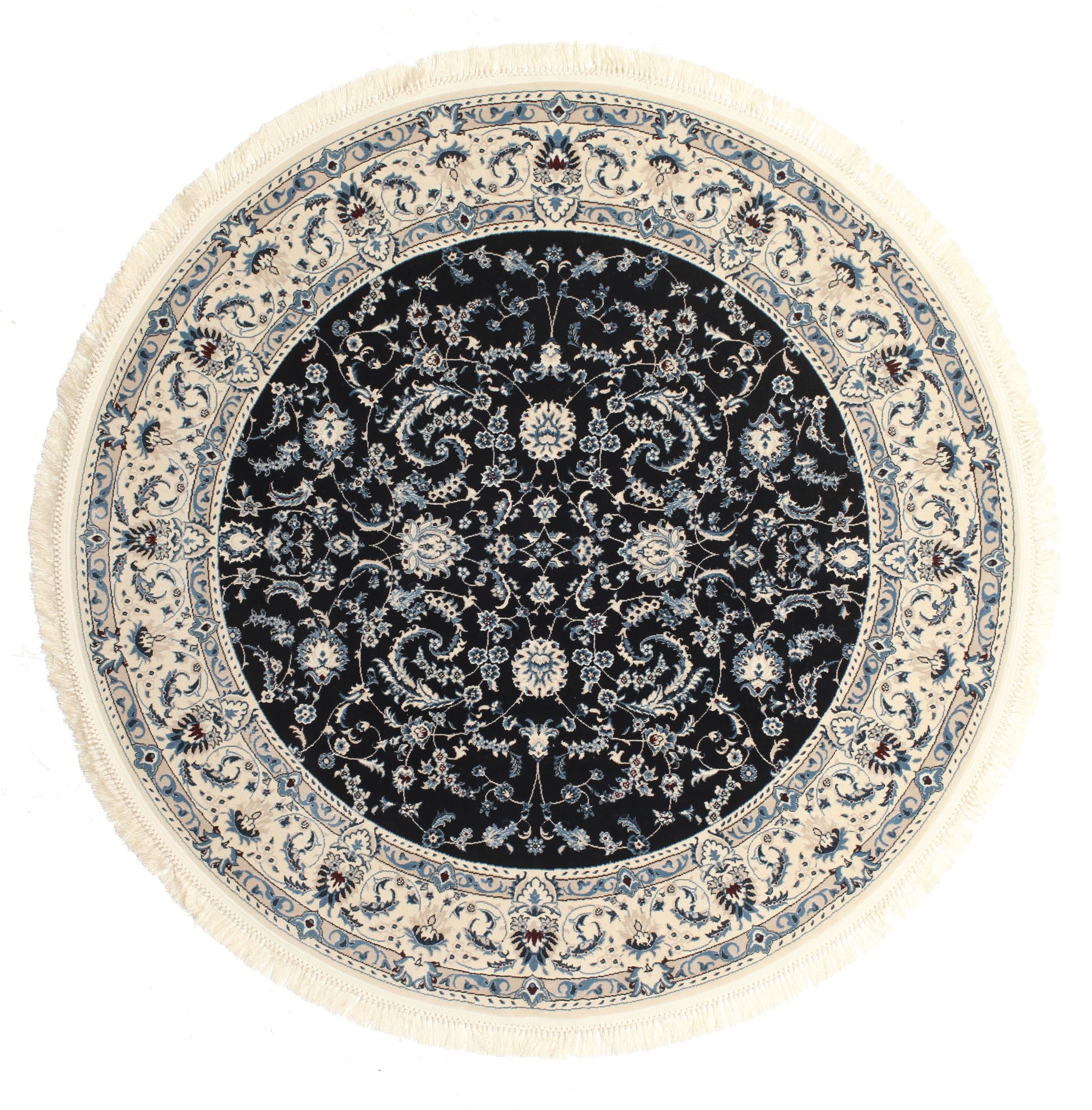 RugVista Nain Florentine Dark Blue Rug Ø 6'7" (Ø 200 cm) Oriental