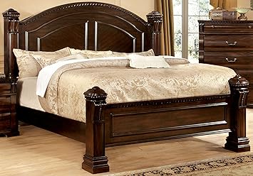 Furniture Of America Lexington Low Poster Bed Eastern King Cherry