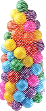 DIVCHI 100PCS Soft Plastic Mini Play Balls Multi Colors 6cm Non Toxic view 2