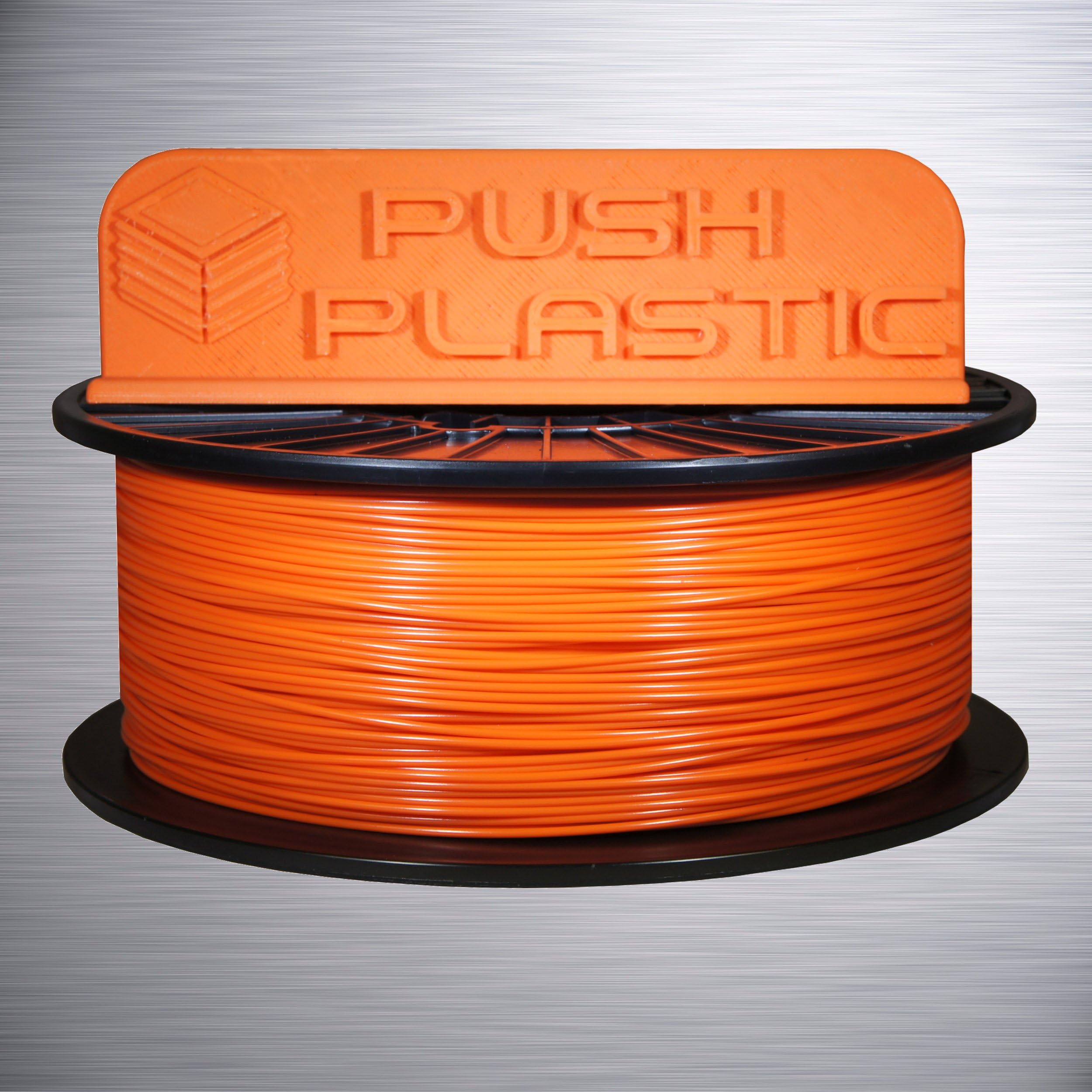 Push Plastic 1.75mm Orange PLA 3D printer filament 1kg (2.2 lbs)