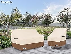 ANartcle 3-Seater Patio Sofa Cover,76W x 32.5D x