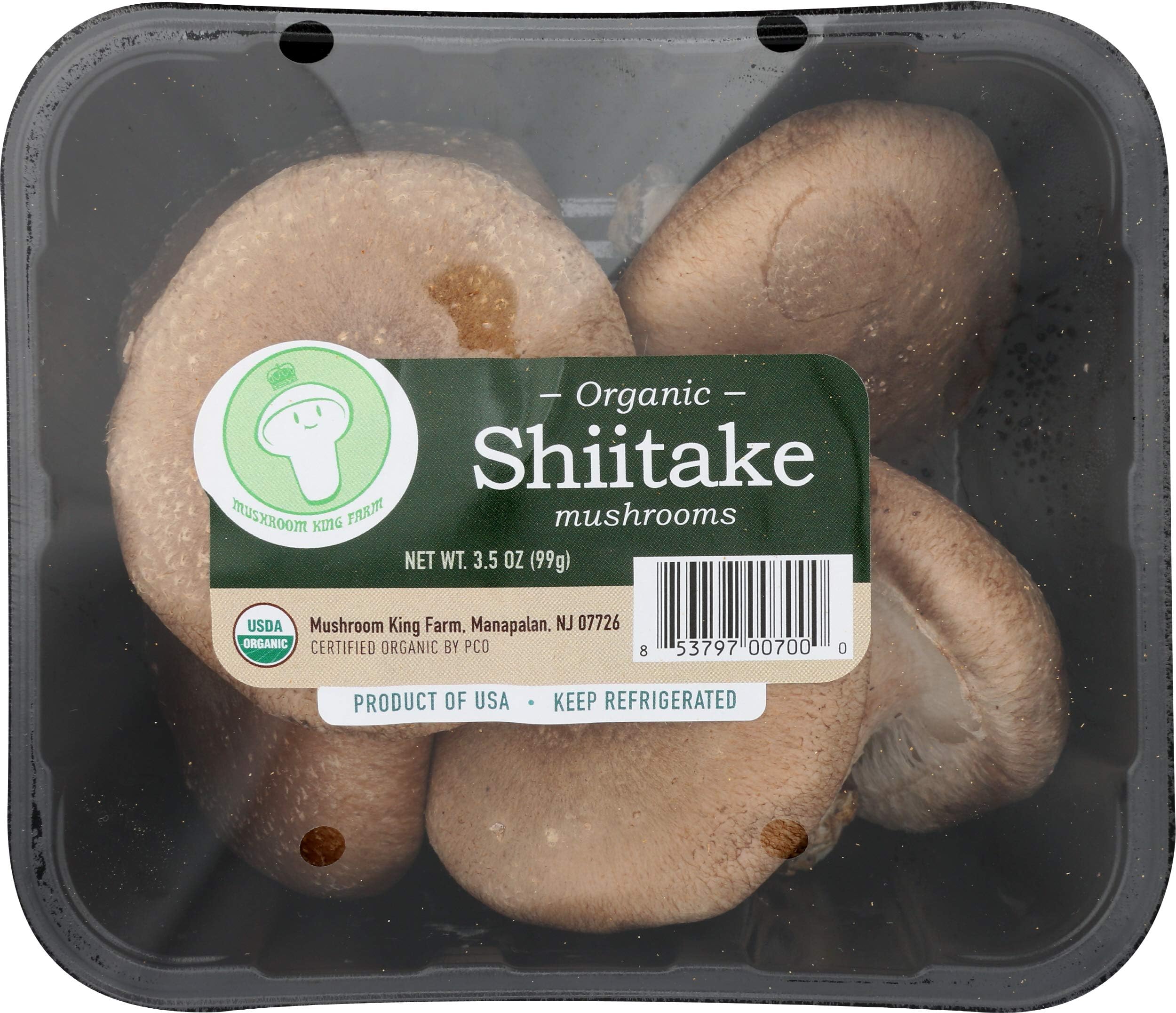 MUSHROOM KING FARM Organic Shiitake Mushroom, 3.5 OZ
