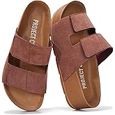 Project Cloud 100% Genuine Leather Platform Sandals Women Footwear-Beach Essentials Summer Wedges with Plush and Soft Insole-Non Slip & Lightweight Wedge Sandals For Women 2026