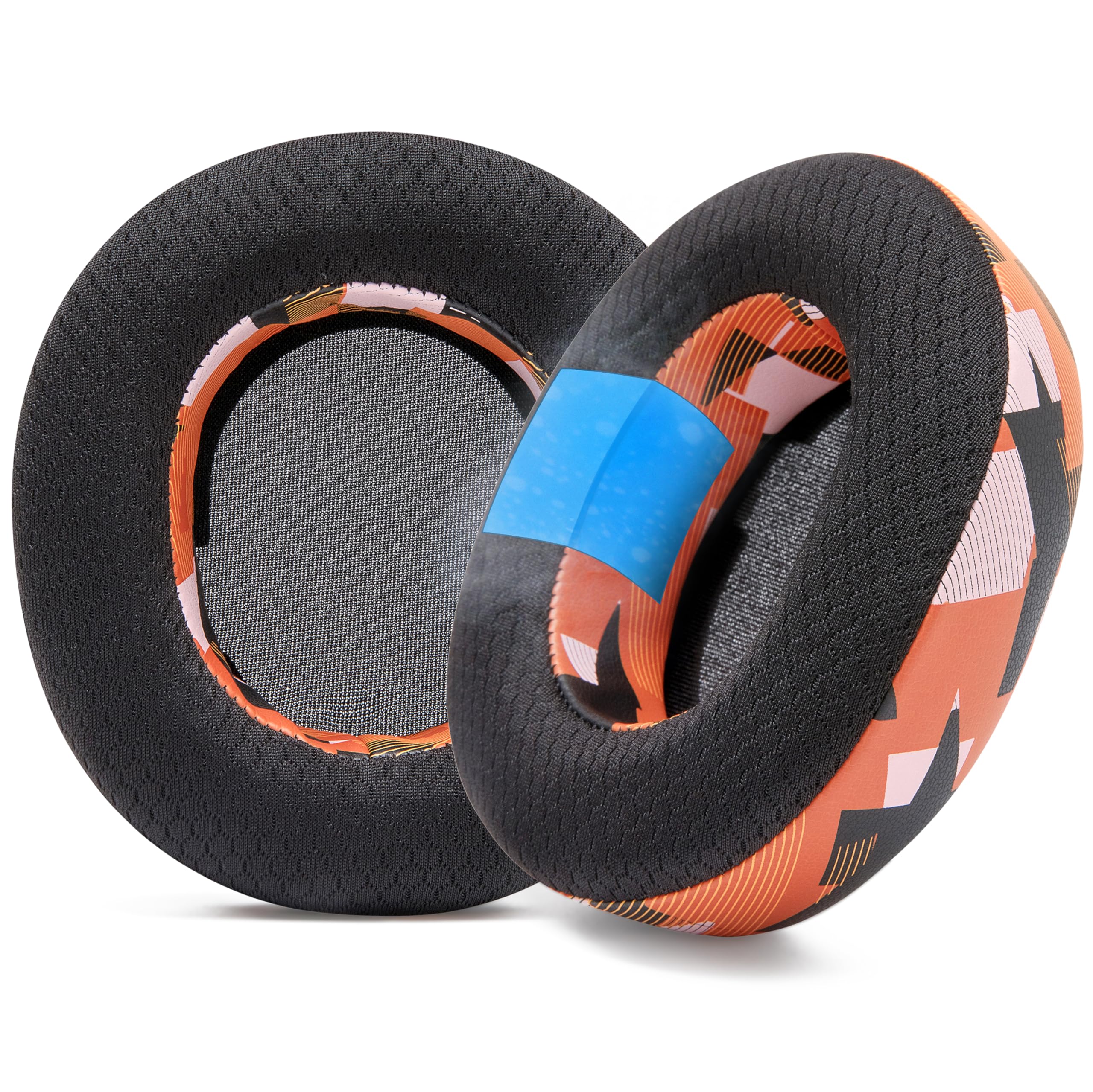WC Freeze Nova Pro Wireless - Cooling Gel Earpads for Arctis Nova Pro Wireless & Nova Elite (Doesn’t Fit Other Models), by Wicked Cushions, Extra Thick & Comfortable | Orange Prism