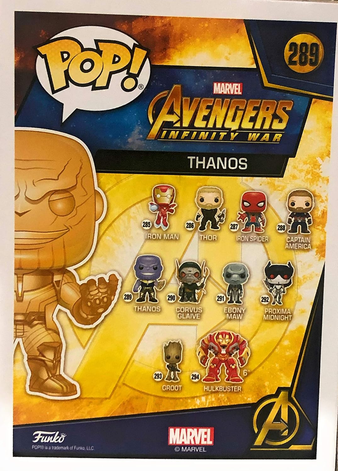 orange chrome thanos pop