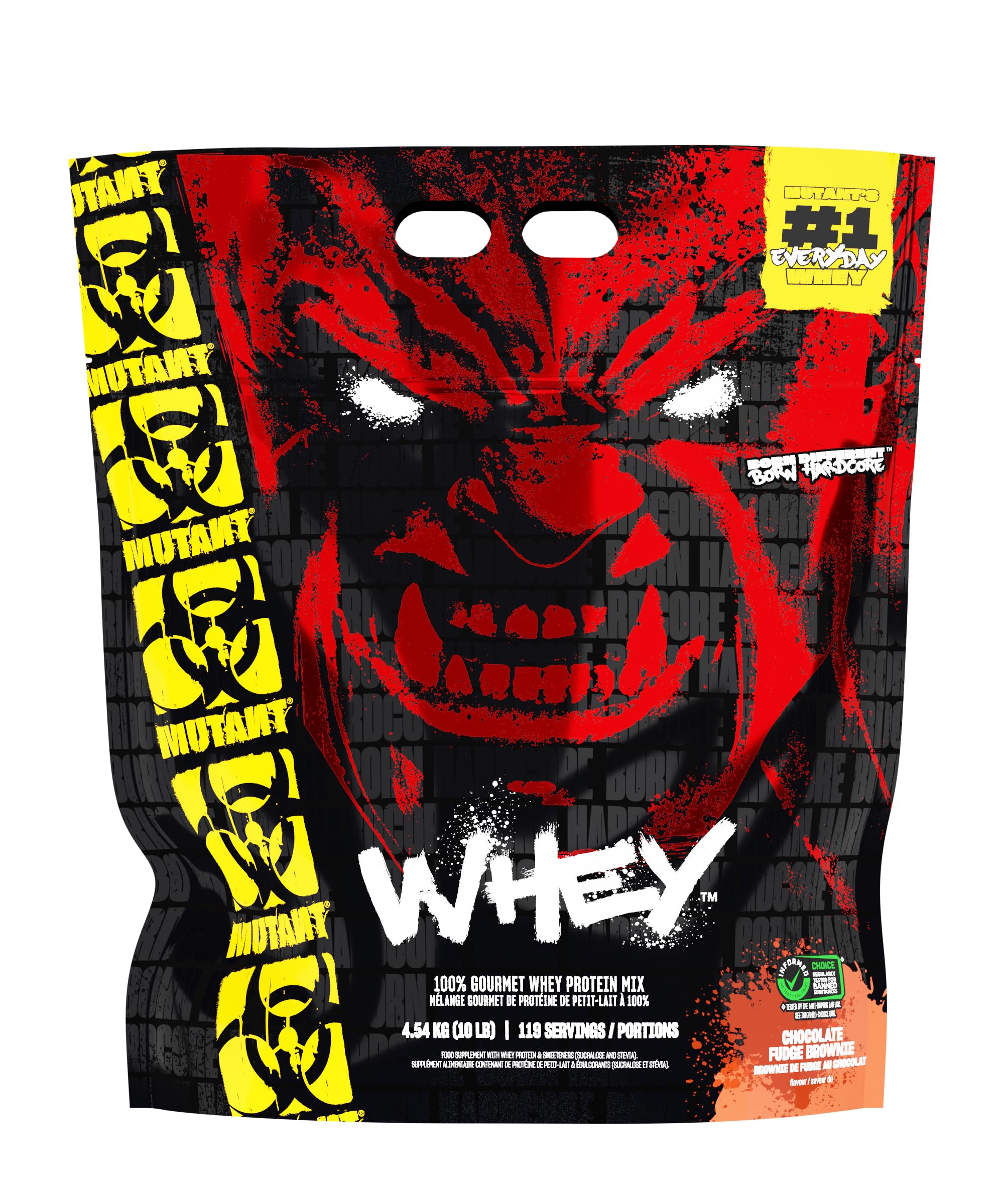 MUTANT Whey | 100% Whey Protein Powder Shake, Gourmet Taste | 22g of Protein | Fast Absorbing, Easy Digesting | 4540kg | Chocolate Fudge Brownie