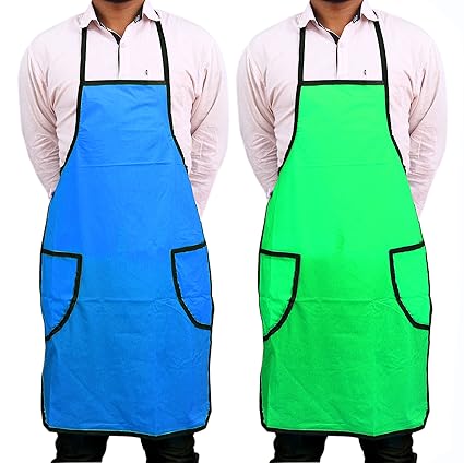 Novicz Water-Proof Synthetic 2 Piece Kitchen Apron Set - Multicolour