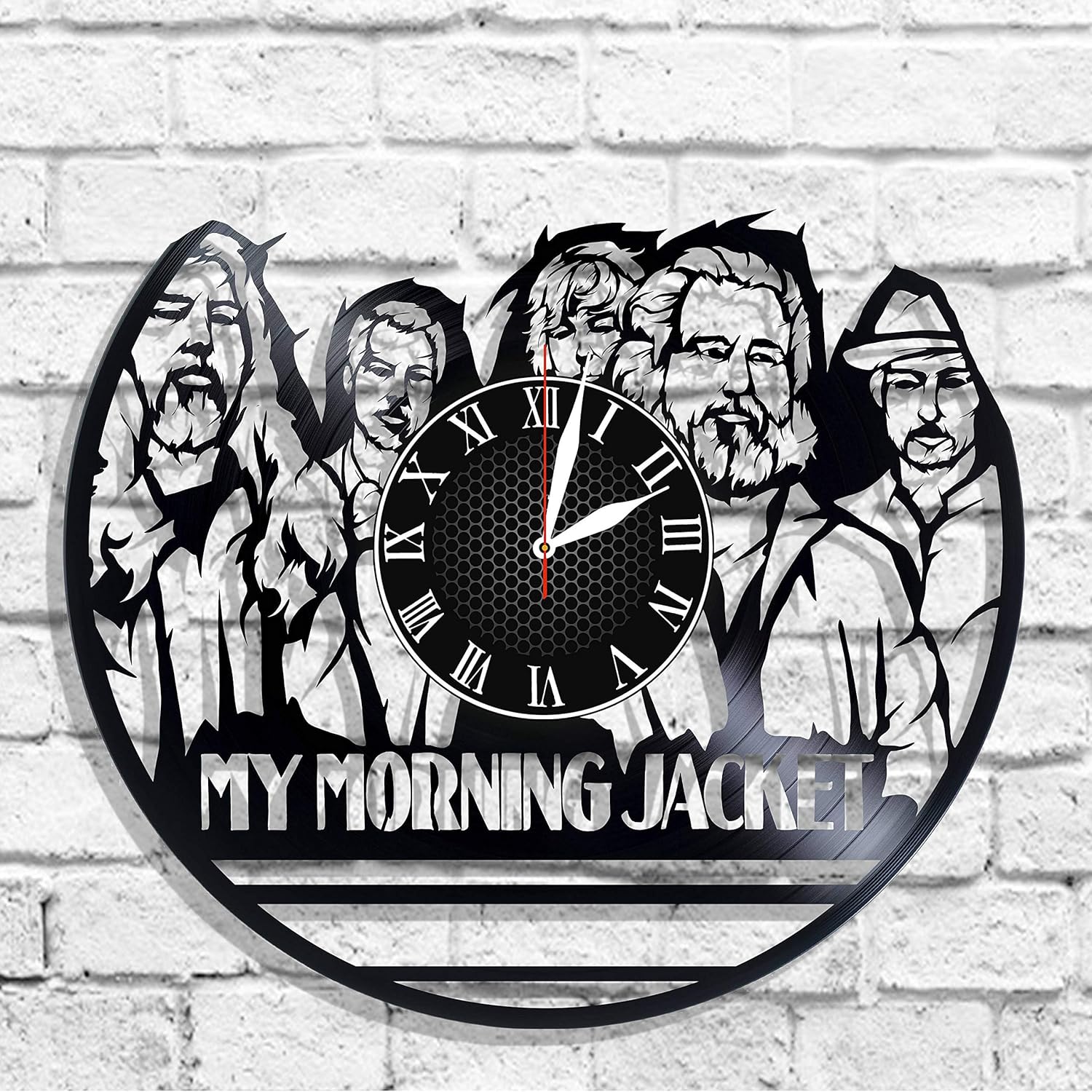 BombStudio My Morning Jacket Vinyl Record Wall Clock, My Morning Jacket Handmade for Kitchen, Office, Bedroom. My Morning Jacket Ideal Wall Poster