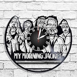 BombStudio My Morning Jacket Vinyl Record Wall Clock, My Morning Jacket Handmade for Kitchen, Office, Bedroom. My Morning Jacket Ideal Wall Poster