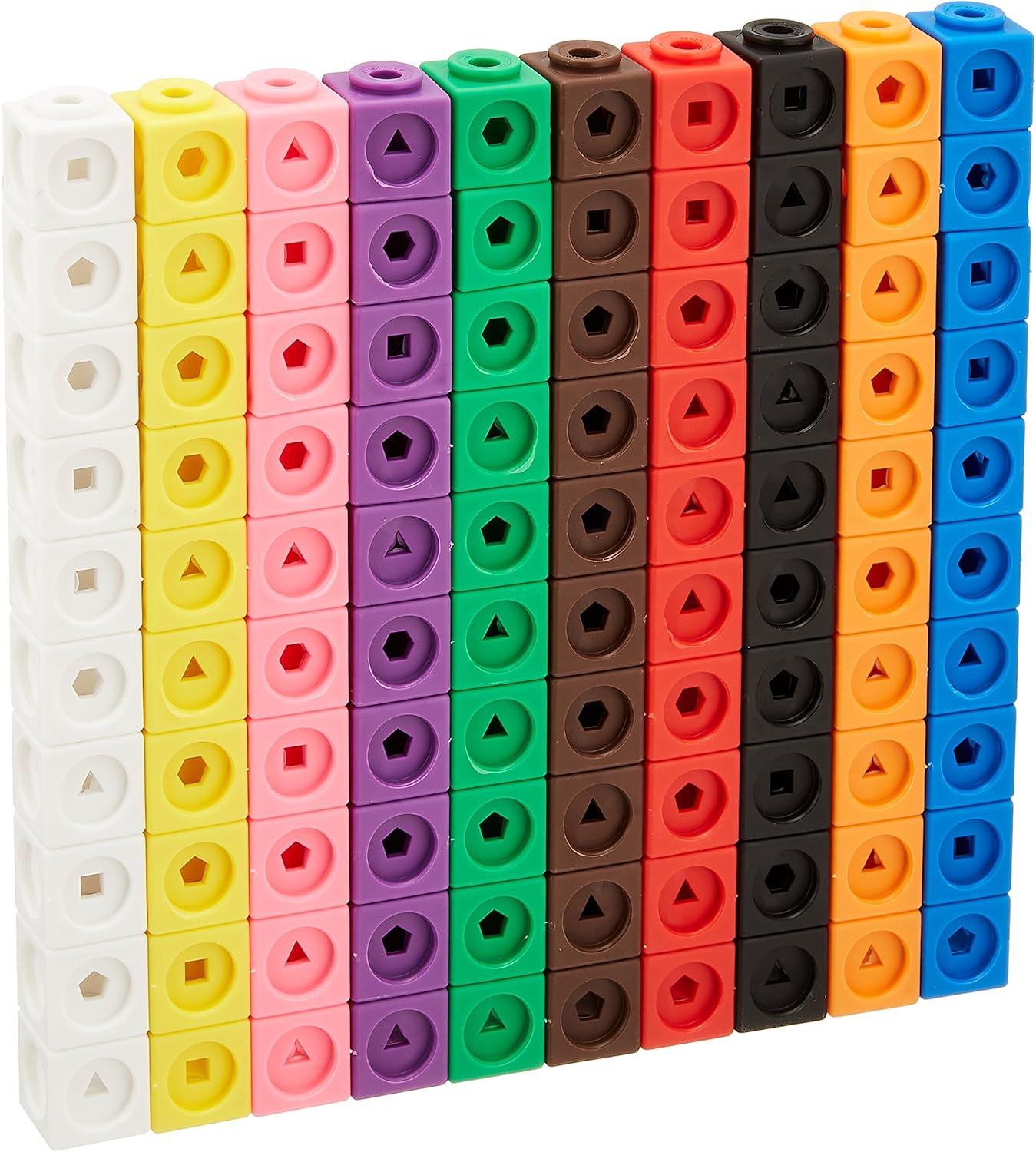 Learning Resources MathLink Cubes, Homeschool, Educational Counting Toy, Math Cubes, Linking Cubes, Early Math Skills, Math Manipulatives, Set of 100 Cubes, Ages 5+: Toys & Games