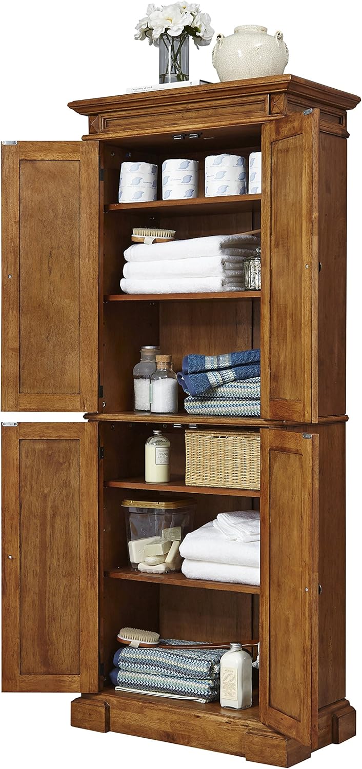 Americana Distressed Oak Pantry by Home Styles: Furniture & Decor