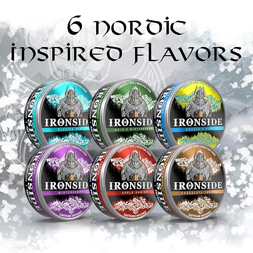 Ironside Dip - Glacier Mint - Fat Cut - Caffeine Infused - 6 Pack -  Smokeless Alternative - Tobacco Free - Nicotine Free in Saudi Arabia