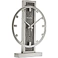 Bulova B1864 Streak Tabletop Clock, Aged Silver-Tone 2.63 x 12 x 16