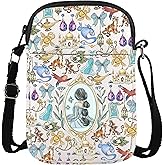 WCGXKO Princess Movie Gift Princess Crossbody Bag Princess Cartoon Movier Gift Fairytale Fans Gift