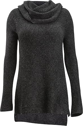cowl neck athletic sweater