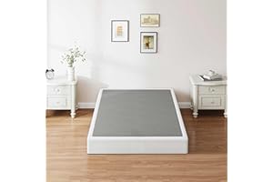 ZIYOO Twin Box Spring and Cover 9 Inch High Profile Metal Boxspring, Easy Assembly,Mattress Foundation/Heavy Duty Metal Steel Structure/Quiet Noise-Free