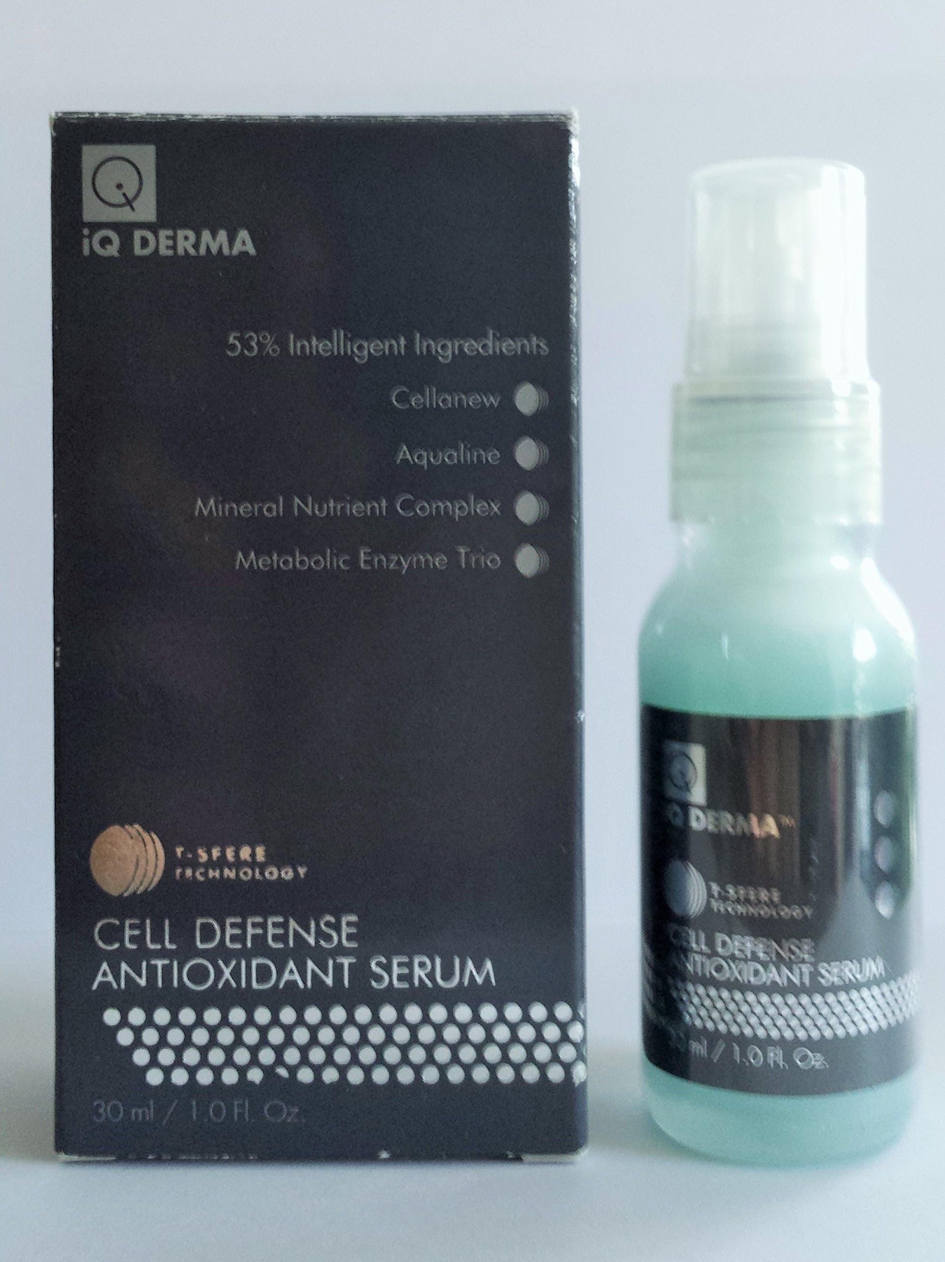 New iQ Derma Cell Defense Antioxidant Serum 1.0 Fl Oz. Retail 56.00