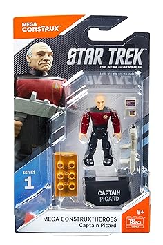 Mega Construx - Heroes Series 1 - FND65 - Star Trek: The Next Generation Captain Picard Figure