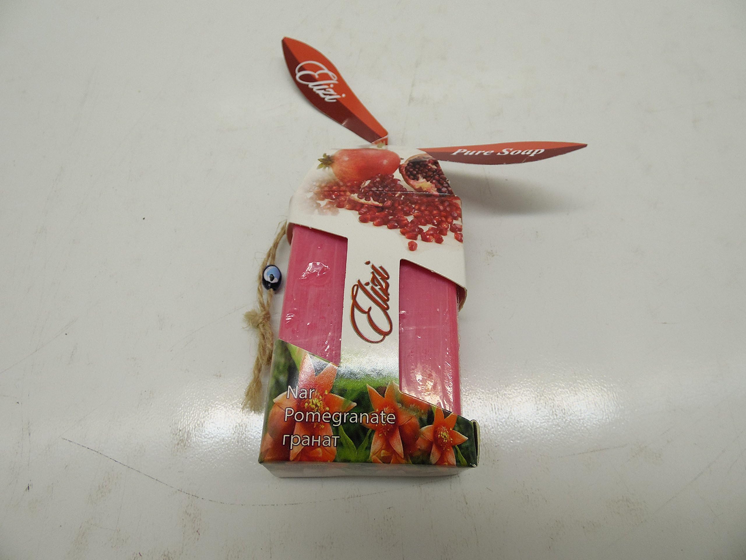 Elizi Turkish Handmade 100% Naturel Fruit Soaps (Pomegranate) 2 Pack
