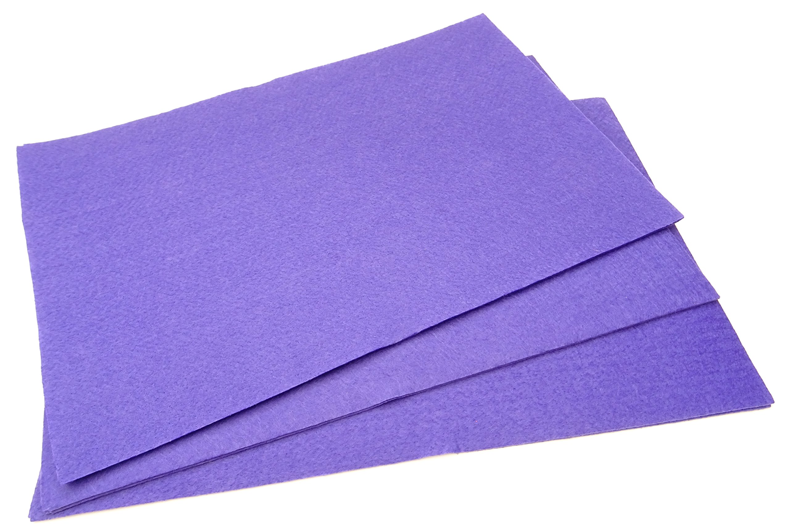 a2b 10 x A4 Felt Sheets - Purple - Arts & Craft Fabric Material